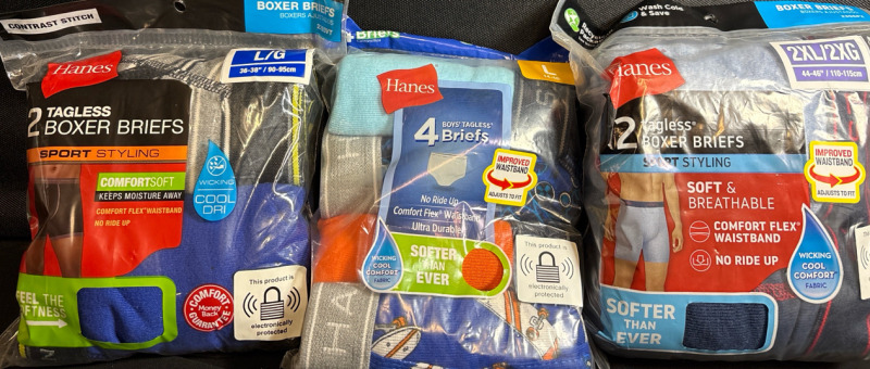 8 New Hanes Tagless Briefs| Boys | Size L and 2XL