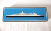 Vintage 1969 RMS Queen Elizabeth 2 Maiden Voyage Rothmans Cigarette Tin . Measures 12"&times;4"&times;2 1/4" - 3