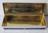 Vintage 1969 RMS Queen Elizabeth 2 Maiden Voyage Rothmans Cigarette Tin . Measures 12"&times;4"&times;2 1/4" - 4