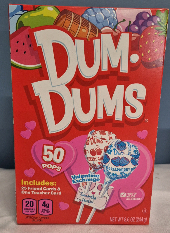 8 New Boxes Dum-Dums Lollipops - 50 Lollipops per Box BB SEPT 17 2027