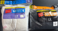 20 New Hanes Men's No Show Socks (Size 6-12) & Women's Crew (Size 5-9)