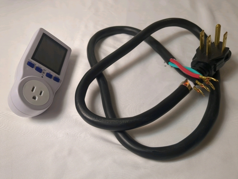New Heavy Duty Appliance Power Supply Cable & Power Monitor