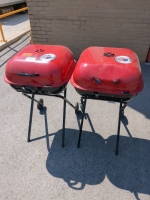 2 As Is BBQs Missing Parts, Dented, Scratched 3ft Tall