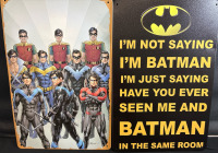 2 New Metal Signs of Batman | Size 8*12"