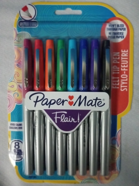 New Paper Mate Flair Ultra Fine Tip Pens - 8 Pack