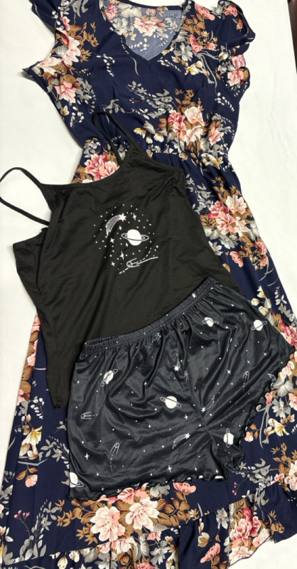 3 New S Sized Ladies Midi and Tank Top & Shorts Set | Summer Friendly Wear