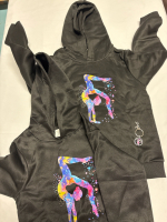 2 New Kids Gymnastics Hoodie with One Key Chain| Size 6Y and 8Y