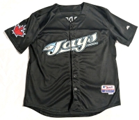 Majestic Authentic Collection MLB Baseball TORONTO BLUE JAYS #26 Adam Lind Button-Up Jersey With Stitched Patches, Name & Numbers - Size 50