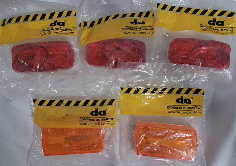 Dominion Automotive Side Marker Lights , 3 Red , 2 Orange - New