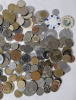 World Coin & Token Lot . Includes 1957 B Swiss Silver 1 Franc - 5
