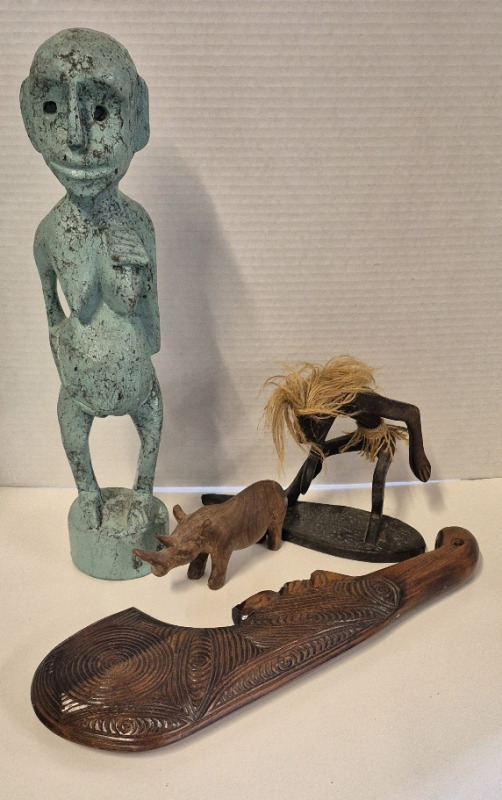 Vintage Wooden Art Decor - Tallest 14.5"