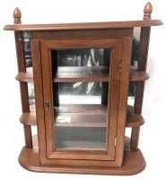 Handi Display Case With Mirrored Interior & Side Shelves - 15" &times; 4.5" &times; 17.25" Tall
