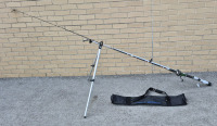 As New Shoreline Downrigger with Case and Not New Rod & Reel