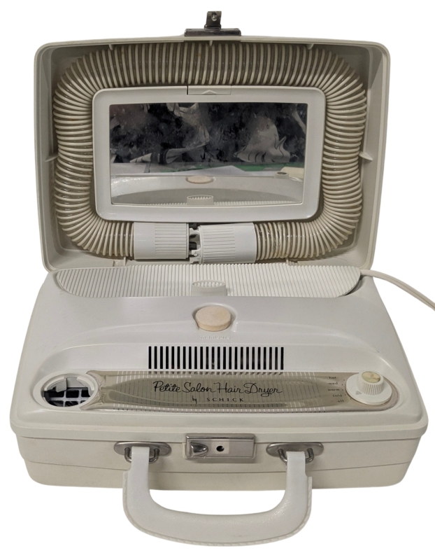 Vintage 1960s SCHICK Portable Salon Nail Dryer - Model 300 - 11.5" &times; 5" &times; 7.5" | Tested & Working!