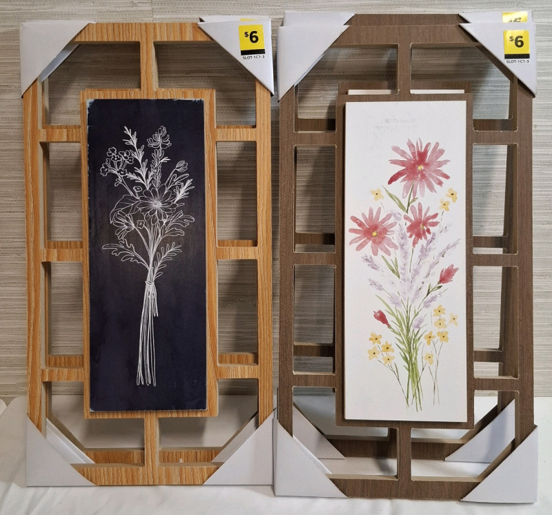 4 New Wooden Wall Arts for home Decoration | Height- 14.8"