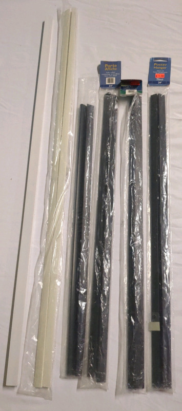 6 As New Poster Hanger Bundle, 4 x 24 inches, 1 x 36 inches, 1 x 35 inches