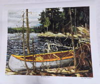 Art Print of "The Canoe, 1912" By Tom Thomson | Measures 24" x 20" | 623/950