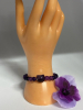 Natural Amethyst Quartz Bead Stone Bracelet Flex - 5