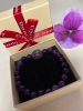 Natural Amethyst Quartz Bead Stone Bracelet Flex - 6