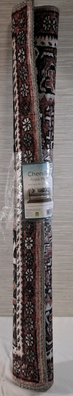 New Chenille Area Rug | Measurements- 39" X 52" | Material- 100% Polyester Fiber