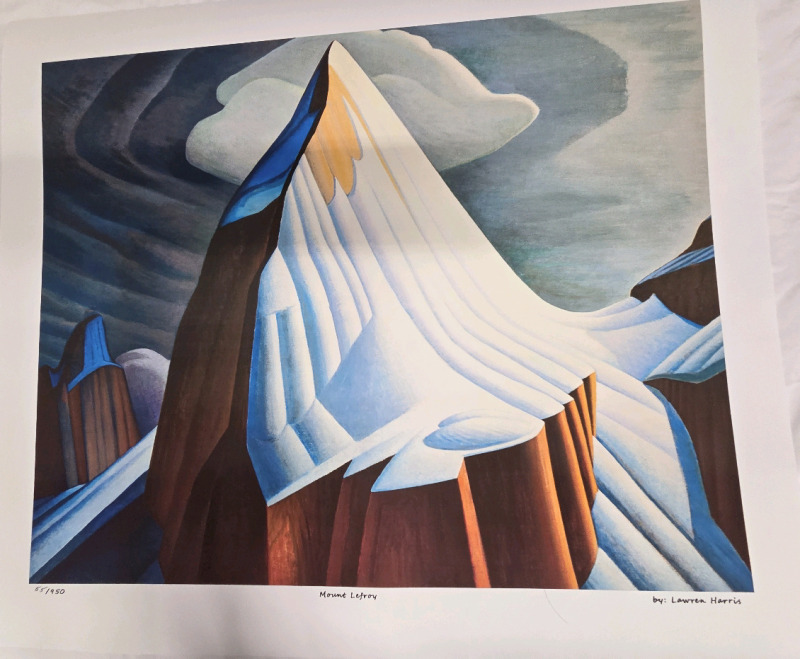 Art Print of "Mount Lefroy" By Lawren Harris | Measures 24" x 20" | 55/950