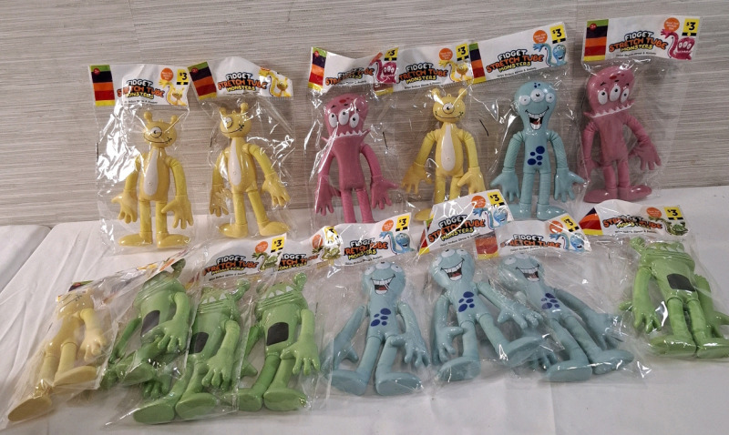12+ New Fidget Stretch Tube Monsters Toys