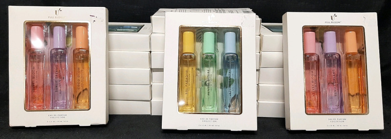 22 New Full Bloom "Eau De Parfum" Collection Perfume Packs | 15ml Each, 3 Bottles in Each Pack