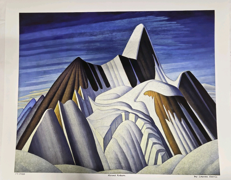 Art Print of "Mount Robson" By Lawren Harris | Measures 24" x 20" | 54/950