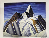 Art Print of "Mount Robson" By Lawren Harris | Measures 24" x 20" | 54/950