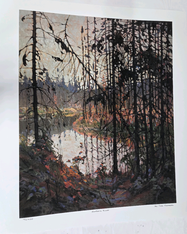 Art Print of "Northern River" By Tom Thomson | Measures 24" x 20" | 752/950