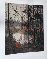 Art Print of "Northern River" By Tom Thomson | Measures 24" x 20" | 752/950