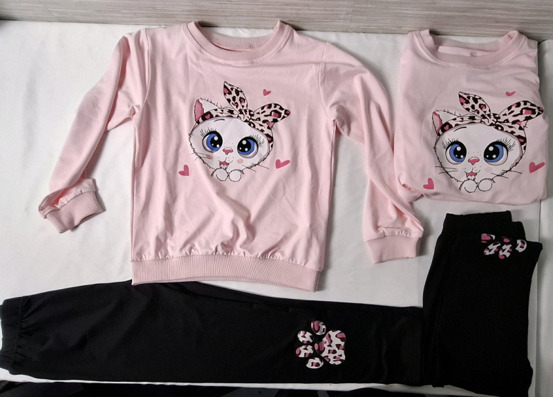 2 New | Size: 1-2 years & 2-3 years | Kids Full Sleeve Tops & Elastic Waist Pant Set