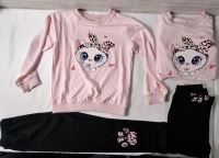 2 New | Size: 1-2 years & 2-3 years | Kids Full Sleeve Tops & Elastic Waist Pant Set