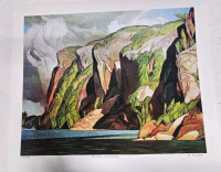 Art Print of "Bon Echo, Lake Mazinaw" By A.J Casson (Group of Seven) Measures 24" x 20" | 164/950