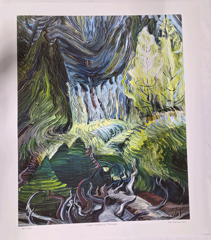 Art Print of "Light Swooping Through" By Emily Carr | Measures 21" x 24" | 169/950
