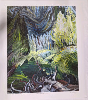 Art Print of "Light Swooping Through" By Emily Carr | Measures 21" x 24" | 169/950