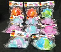 11 New Fidget Push-Pop Octopus Toys (Toys are About 3" Tall and 5" in Diameter)