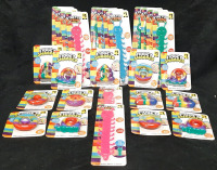 Large Lot of Fidget Stress Toys | Includes 14 Stretch String Caterpillars (Measured 8&frac12;" Long) & 13 Fidget Snappers (Measures 2" Long and 2&frac12;" Wide)