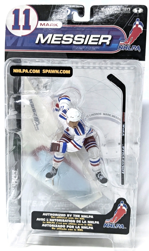 Vintage Sealed 2000 MCFARLAND Sports Picks Series #2 Center New York Rangers #11 Mark Messier NHLPA Hockey Action Figure - 5" Tall