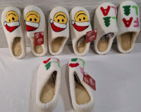 4 New Size - S & M Holiday Style Ladies' Slippers