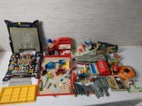 Vintage Micro Machines Lot with City Play Sets, Worn & Loved, Many Pieces Missing/Broken