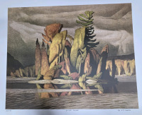 Art Print of "Little Island" By A.J Casson (Group of Seven) Measures 24" x 20" | 125/750