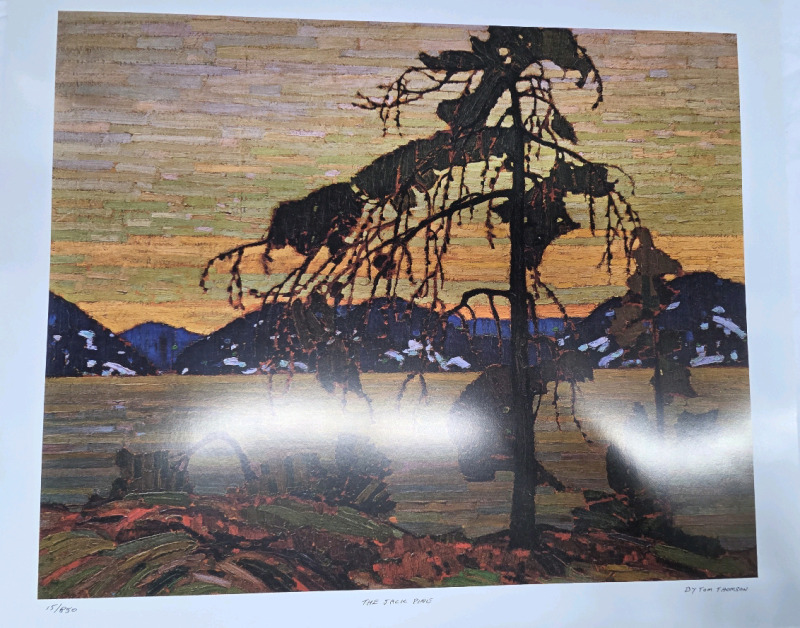 Art Print of "The Jack Pine" By Tom Thomson | Measures 24" x 20" | 15/850