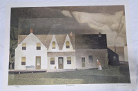 Art Print of "Farm House" By A.J Casson (Group of Seven) Measures 18" x 26" | 89/950