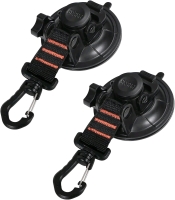 2 New Heavy Duty Suction Cup Anchor with Securing Hook Tie Down, Camping Tarp Accessory as Car Side Awning, 2 Pieces