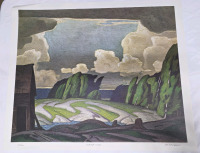 Art Print of "Summer Storm" By A.J Casson (Group of Seven) Measures 24" x 20" | 15/750