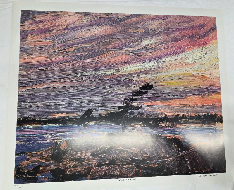 Art Print of "Split Rock Gap" By Tom Thomson | Measures 24" x 20" | 1/10