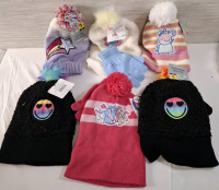 6 New Girls' Hat & Gloves Sets