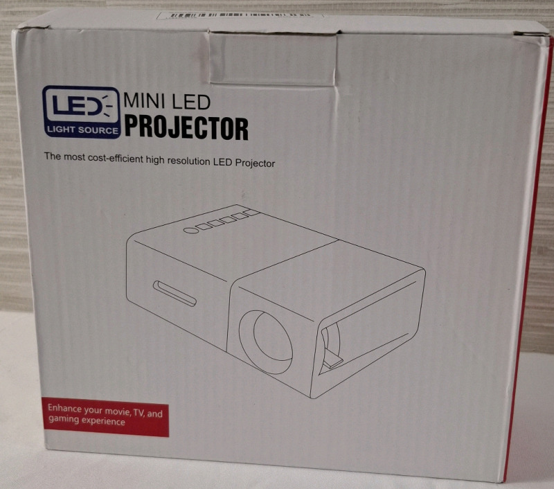 New LED Light Source Mini LED Projector | Measurements- 126.4 x 85.8 x 47.7mm