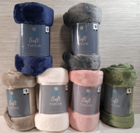 6 New Comfort Bay Teddy Sherpa Throws | Measurements- 50" X 60" | 100% Polyester Fiber